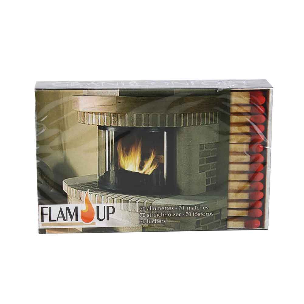 Fire-Up 300 allume-feu + boîte d'allumettes longues 23 cm / 40 pièces