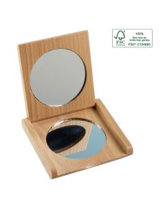 Miroir de Poche en Bois