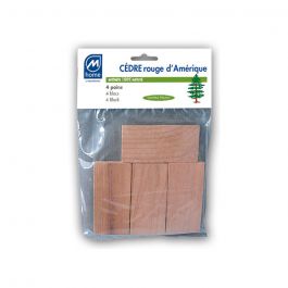 Protection antimites Manymonths - Blocs de bois de cèdre