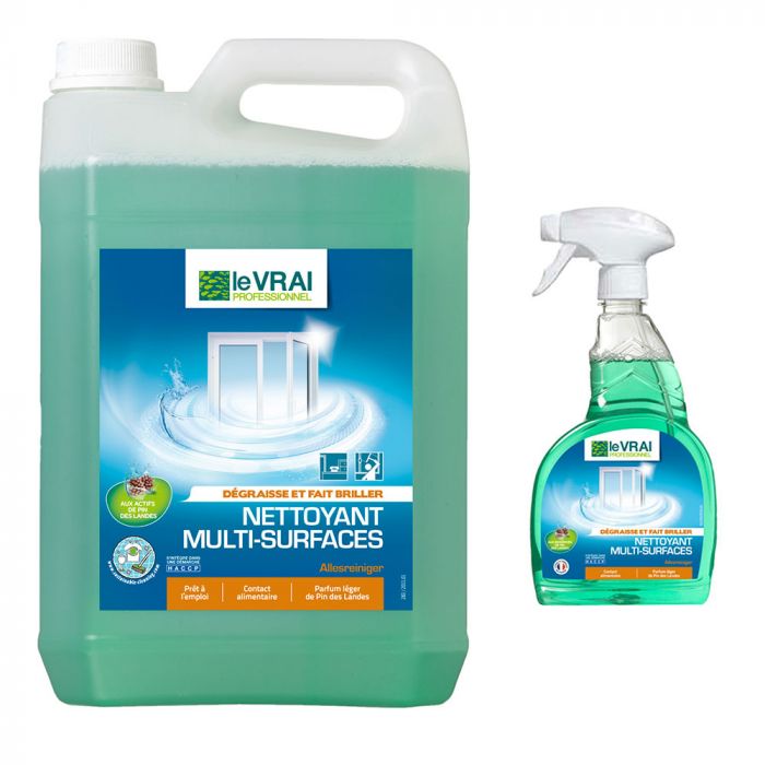 Nettoyant désinfectant multi-surfaces prêt à l'emploi - Le Vrai  Professionnel Babies & Kids - ACTION PIN