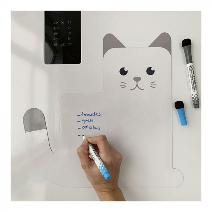 AnimalBazar : Mémo magnetic pour frigo - Fox Trot - Thème chat