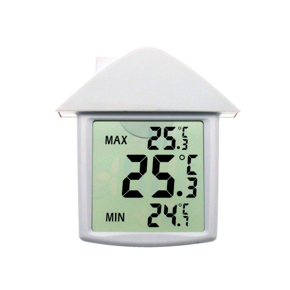 Thermomètre blanc pour usage intérieur et extérieur - Appareils de